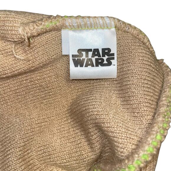 Star Wars Grogu The Child Beanie Hat Kids Youth Flip Down Baby Yoda OSFM Green - Picture 9 of 12